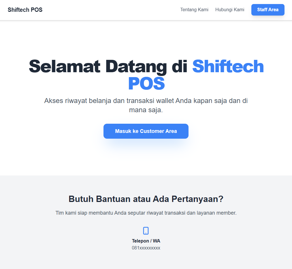 Shiftech POS, Point of Sales