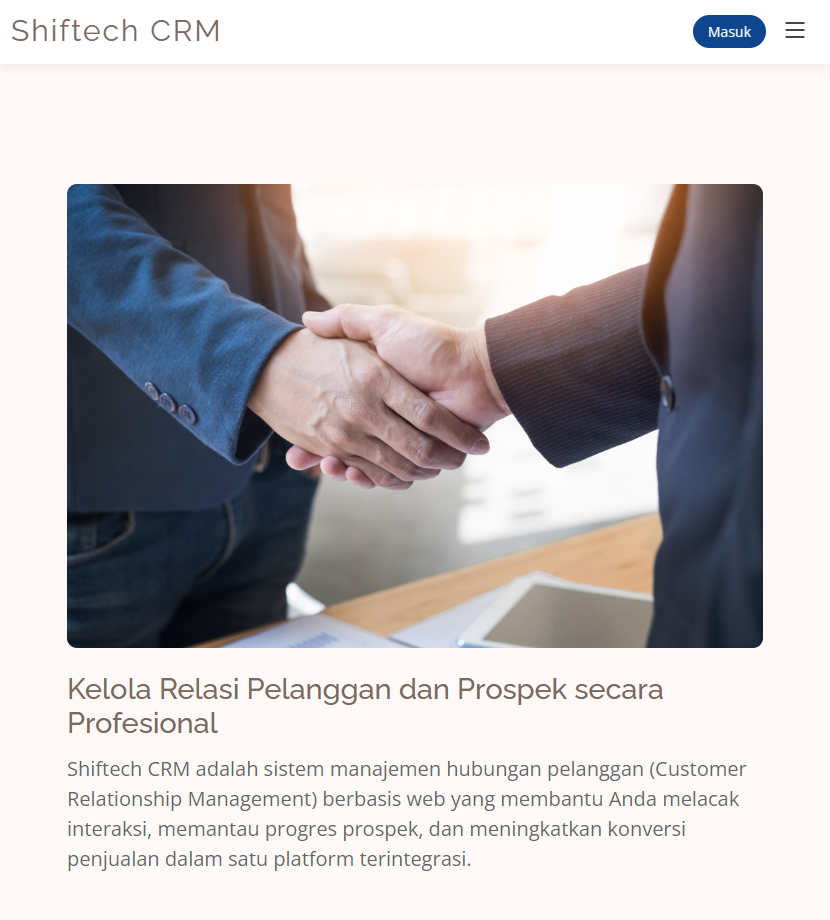 Shiftech CRM, CRM